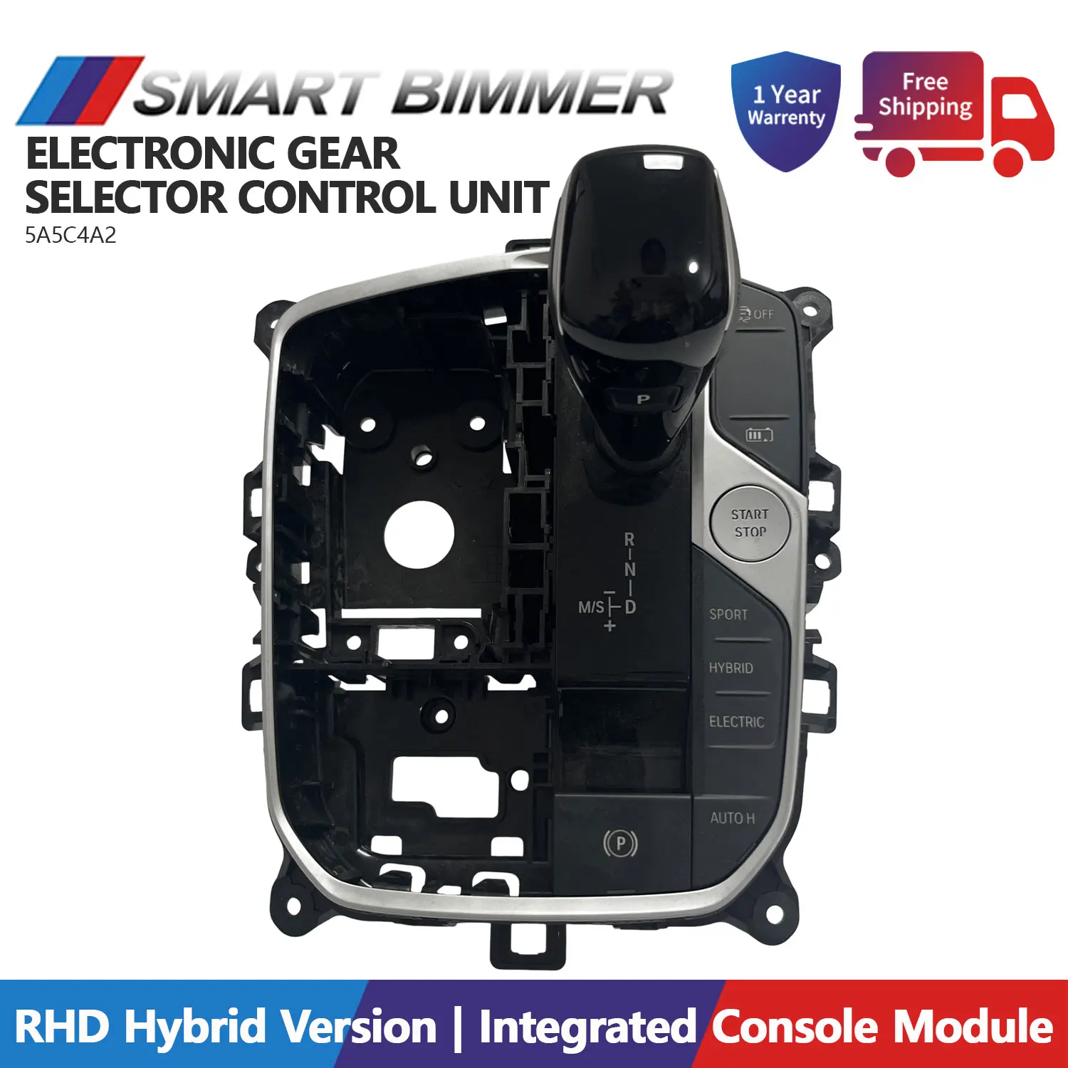 5A5C4A2 Gear Selector Control Unit RHD for BMW G20 G22 G29 G01 PHEV Hybrid – Shift Module Programming Required