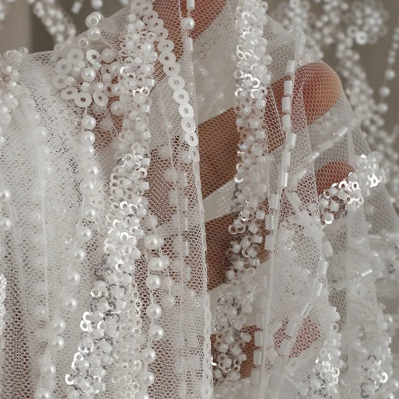 new-embroidered-lace-sequins-beaded-fabric-for-wedding-gowns-veils-and-skirt-decorations-high-quality-netting-material