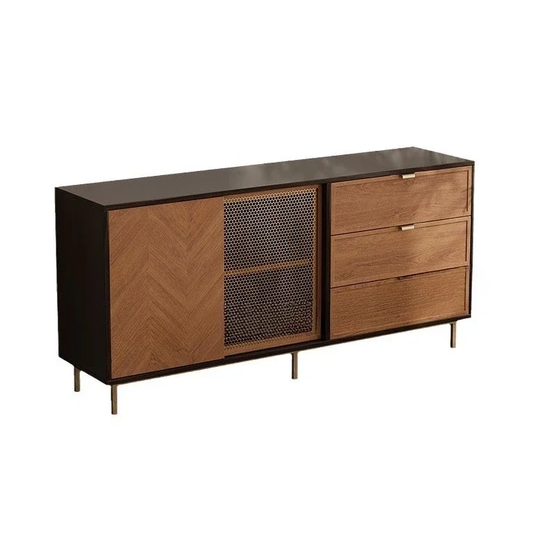 

T V cabinet floor solid wood medium a nd anc ient style cop per net TV cabin et co fee ta ble simple