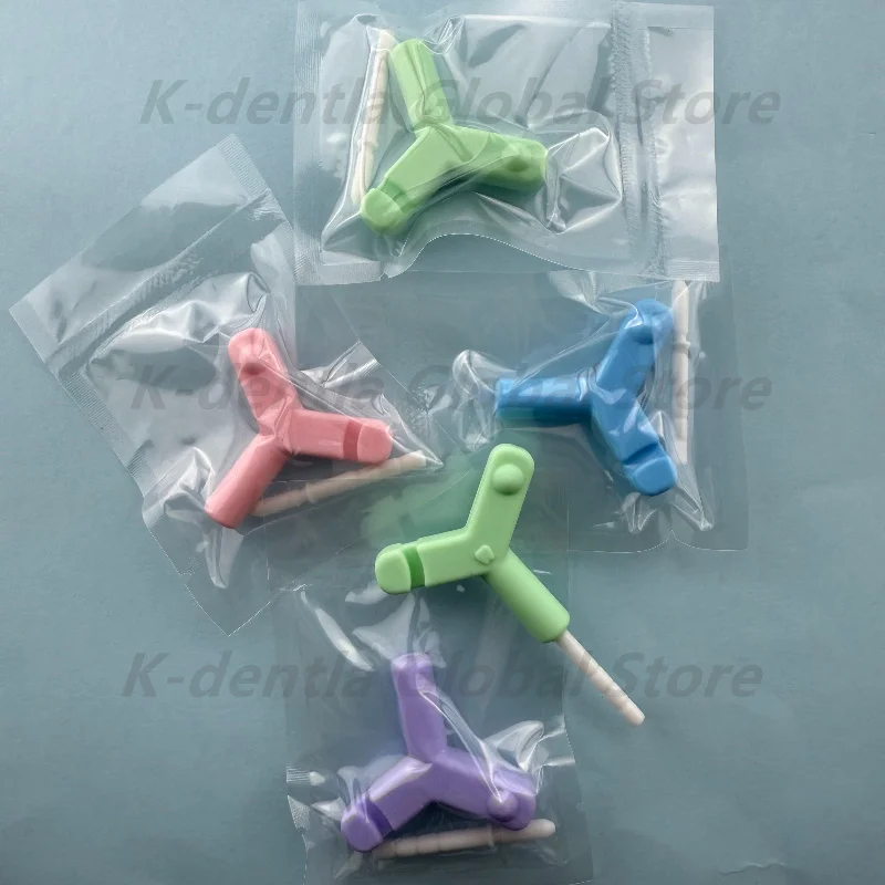 60 Sets Dental Aligner Chewies Silicone Teeth Stick Bite Orthodontic Bite Chewies With Extension Rod Prevent Face Distortion