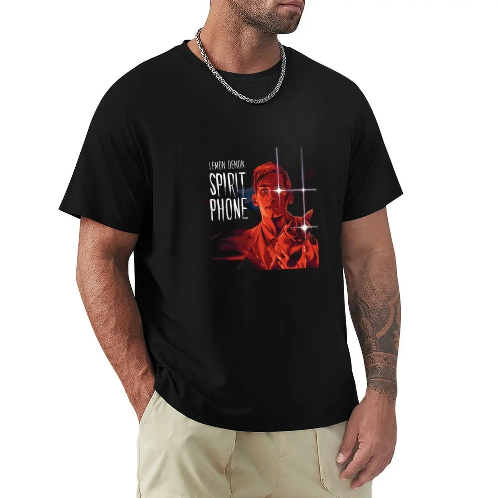 Lemon demon spirit phone T-Shirt Casual Trendy Short Sleeve T-Shirt