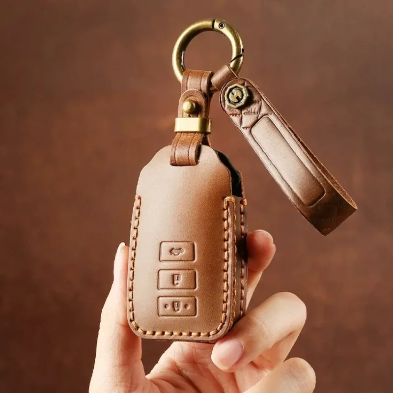 Key Fob Cover Precise Fit Anti Drop Key Case Protector Car Interior Decoration For Toyota Vios/Yaris Ativ/Camry/Highlander/Crown