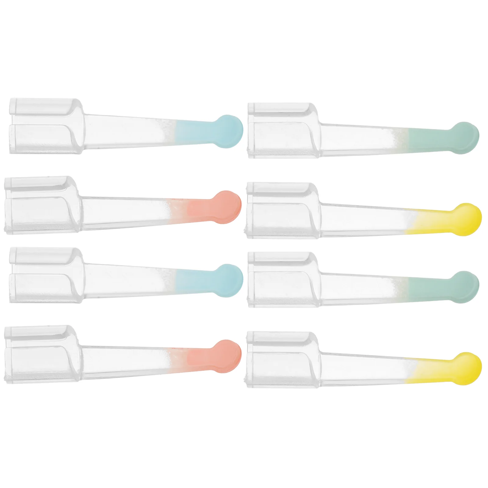 8'li Görsel Kulak Kepçesi Aksesuarları Kulak Kiri Sökücü Aksesuar Akıllı Temizleme Kaynağı