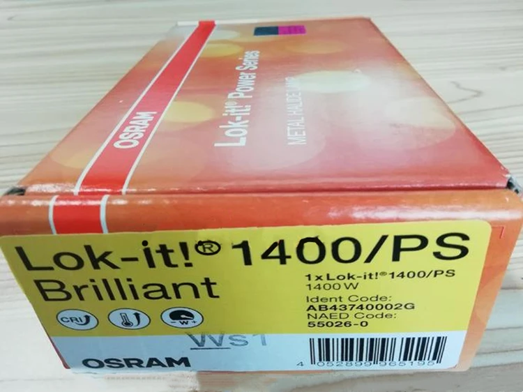 Beam light LOK-IT HTI 1400W PS Brilliant quick-installed metal halide computer dyeing bulb lamp high color temperature 6000K