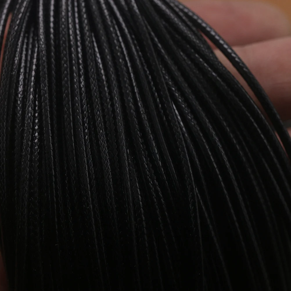 

20Pcs Black Lobster Clasp Cord for Necklace Bracelet Jewelry Making DIY Craft Charms Alloy Clasps Waxed Threads Accessories