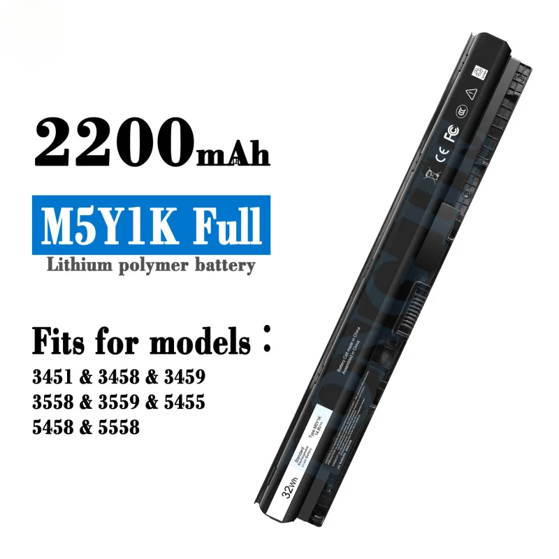 مناسبة لبطاريات الكمبيوتر المحمول الكاملة dell M5Y1K 3451/3458/3459/3558/3559/5455 LLD