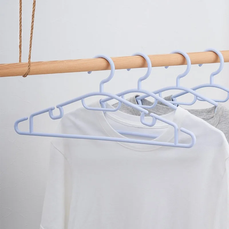 

8pcs 40.5cm Multifunctional Plastic Clothes Hanger Non Slip Garment Hanger Shirt Camisole T-shirt Coat Household Wardrobe Use