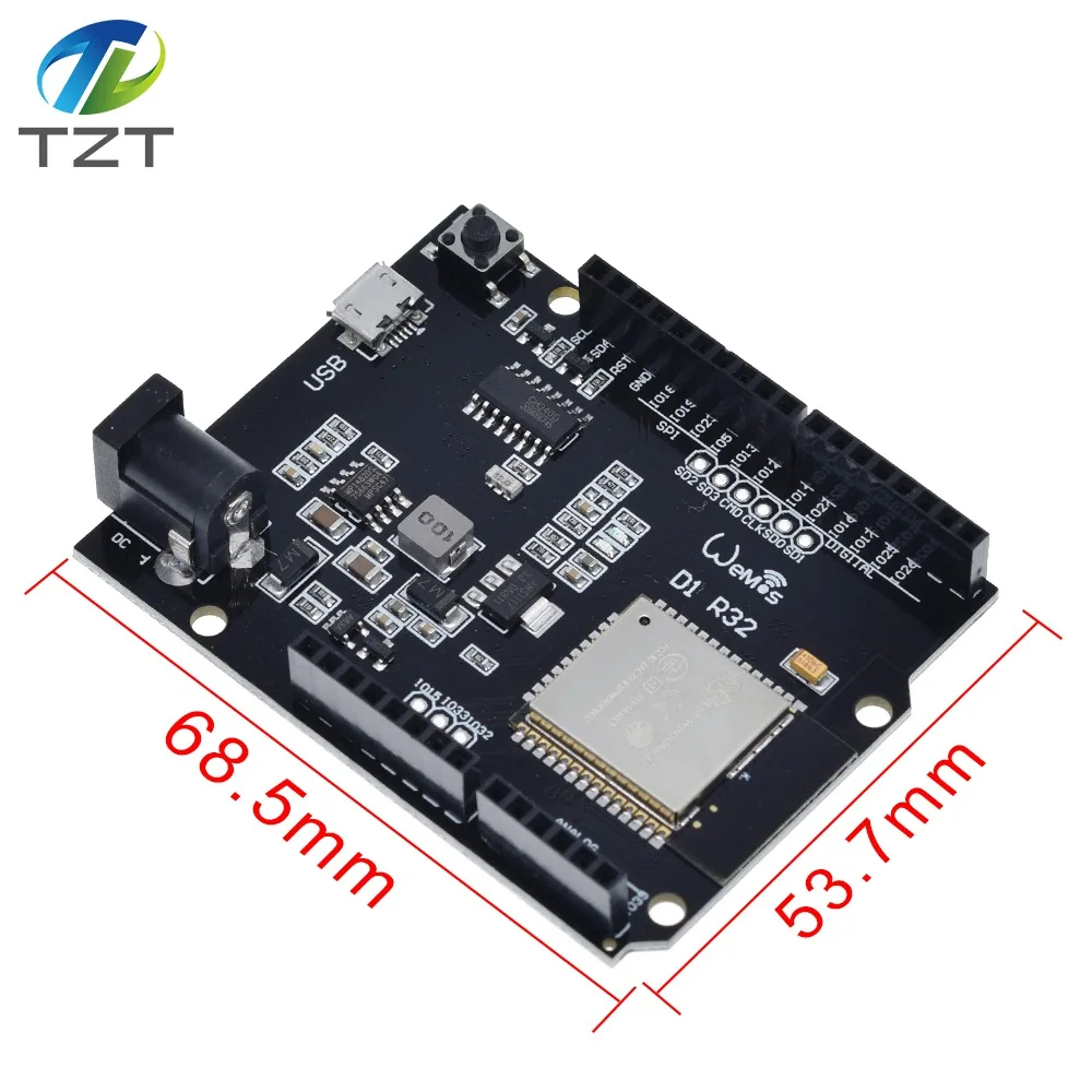 ESP32 For Wemos D1 Mini For Arduino UNO R3 D1 R32 WIFI Wireless Bluetooth Development Board CH340 4M Memory One