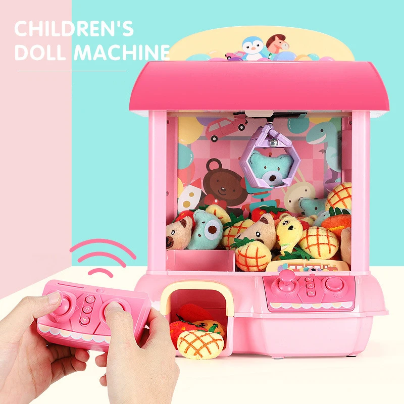 

Children's Crane Machine Kids Coin Operated Play Game Mini Claw Catch Toy Crane Machines Music Doll Children Xmas Birthday Gifts