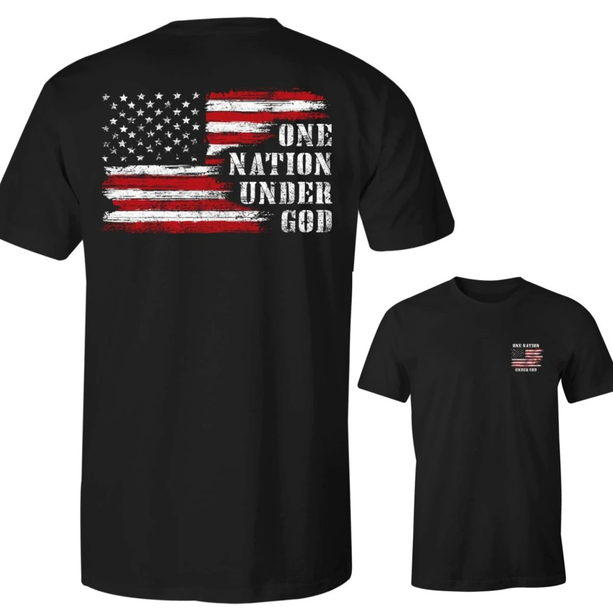 One Nation Tee Tactician Graphic Cotton Tee Printing High-end Luxury Unisex Style Both of Men and Women