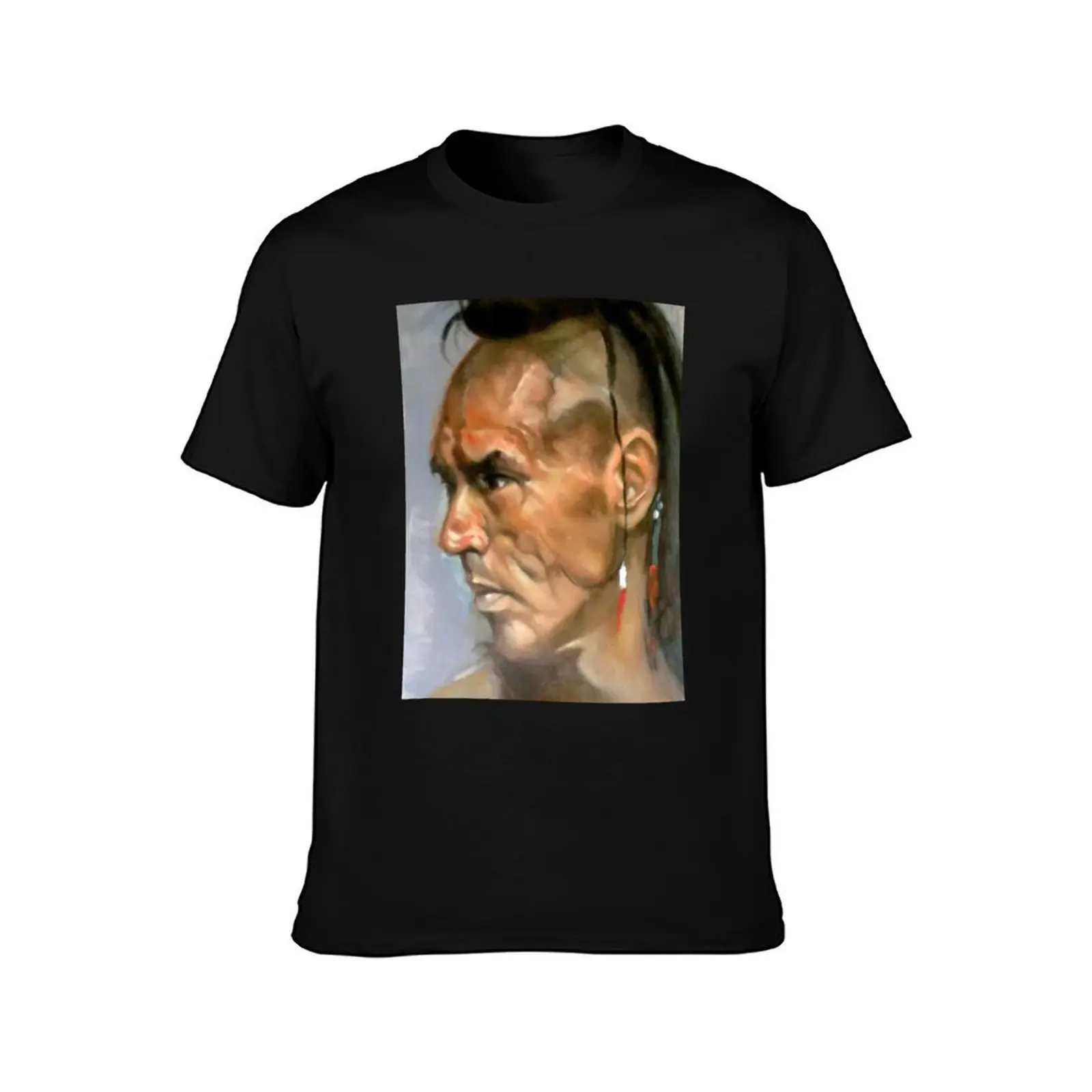 Wes Studi as Magua In The Last Of The Mohicans T-Shirt Soft Basic Cotton Short Sleeve Tee