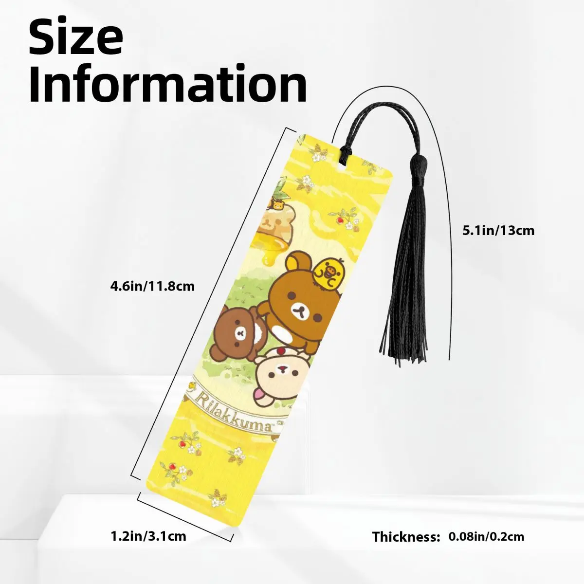 R-Rilakkumas Bookmarks For Books Stationery Kawaii Lazybear Doll Cartoon Pattern Book Accessories Perfect Student Gift Book Mark