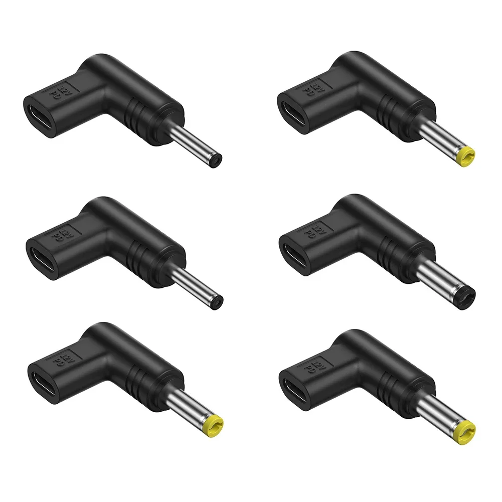 Conector de alimentação multifuncional para câmera de vigilância, tipo C para DC Jack Plug, adaptador de carregamento, USB tipo C, fêmea para DC macho, 12V