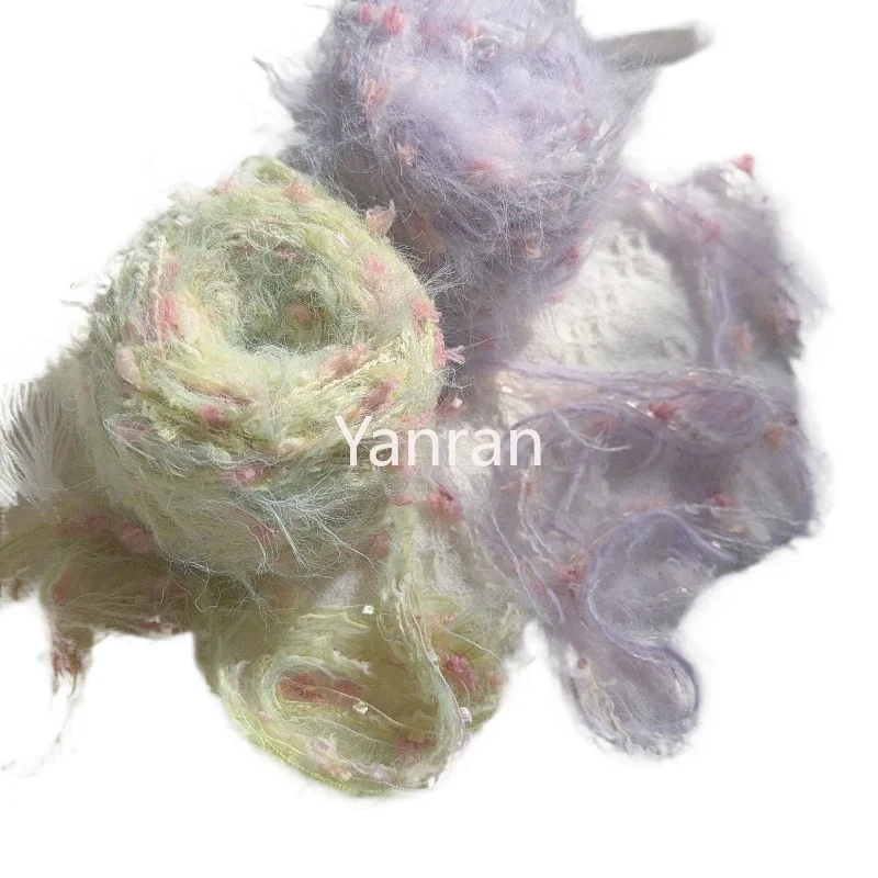 100g/ball Purple Hand Mixed Yarn Dream Series Crochet Hand DIY Woven Bag Hair Loop Decorative Hand Mixed Thread As A Gift