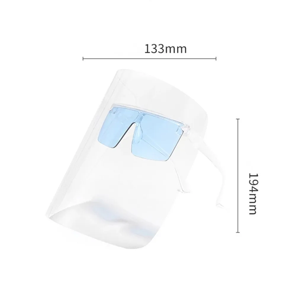 Oil-Splash Proof Mask Cooking Tools Transparent Full Face Shield Dust-Proof Cycling Sunglasses Protective Mask for Kitchen 2024