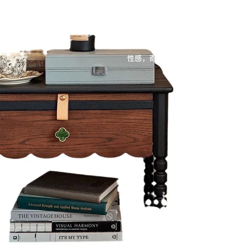 

Bedroom American solid wood locker medieval bedside cabinet