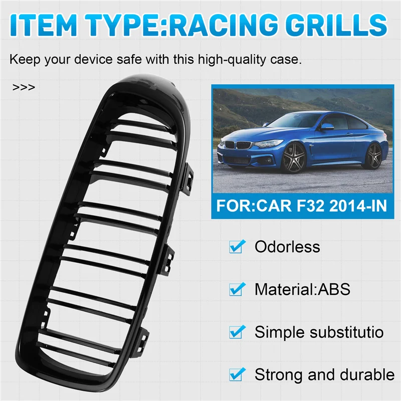 

Front Bumper Racing Grill For BMW 4 Series F32 F33 F36 F80 M3 F82 M3 F83 M4 428I 440I 435I 2014+