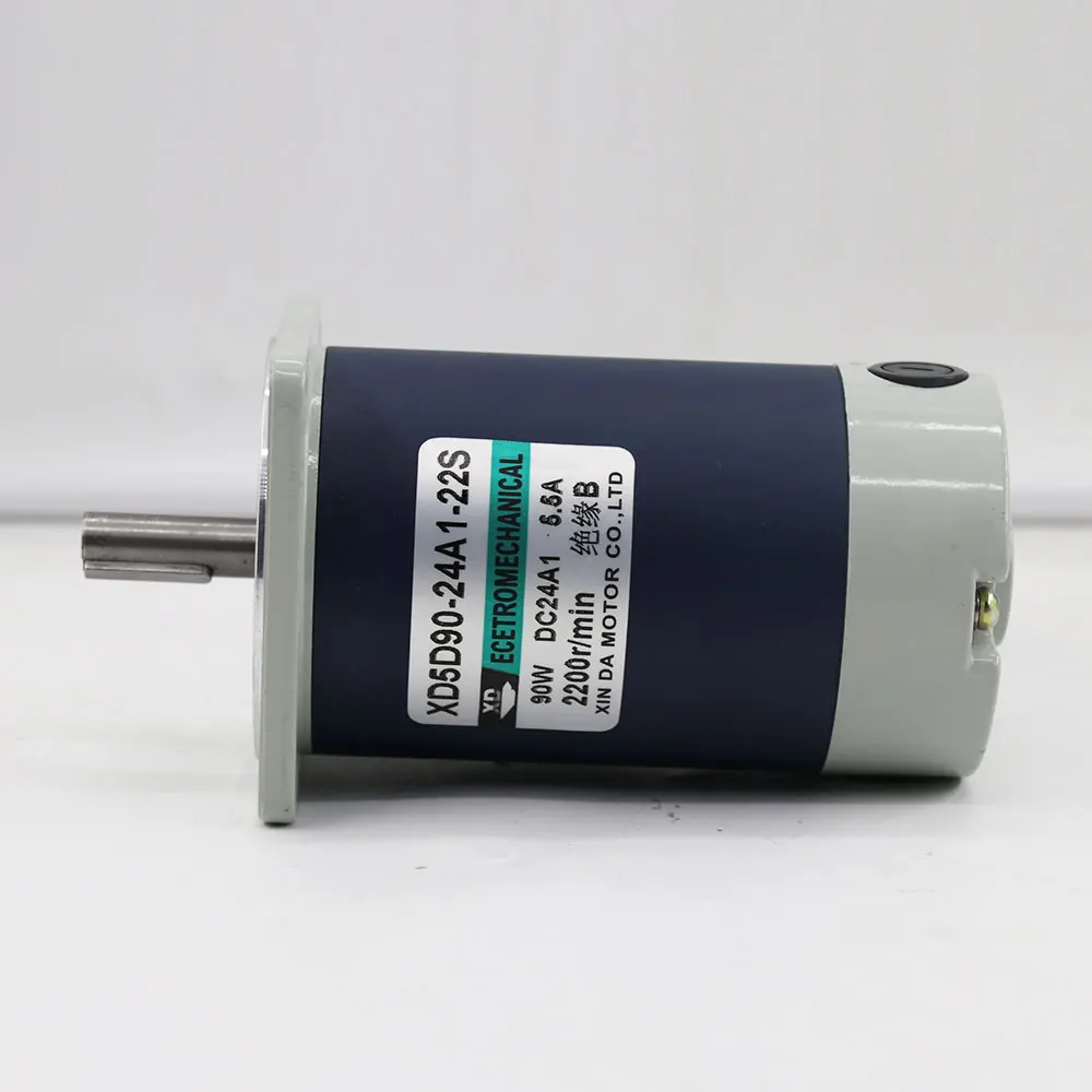 12v24v DC Brush High Speed Motor 90W Strong Torque Forward And Reverse Motor Adjustable Speed Micro 9 Volt Dc Motor