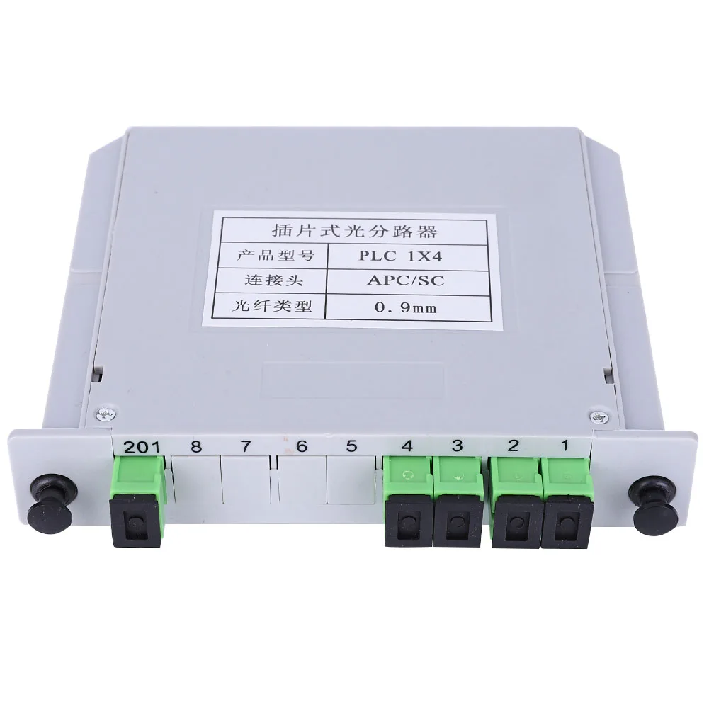 1X4 Blade Optical Splitter SC- Single Mode PLC Optic  Splitter Module 1X4  Splitter Singlemode PLC  Splitter