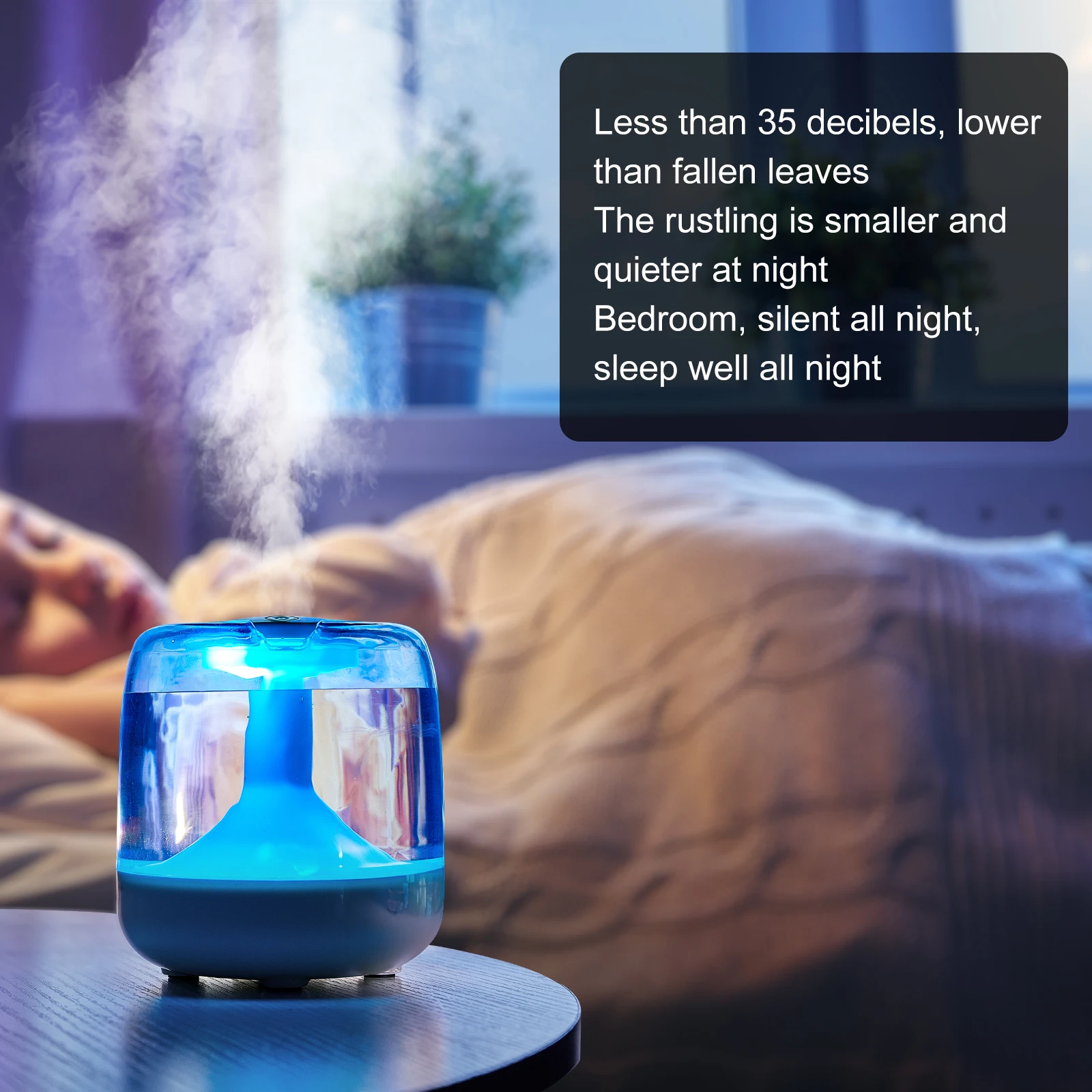 

Mini humidifier colorful lamp small household spray aromatherapy machine, usb air humidifier for bedroom