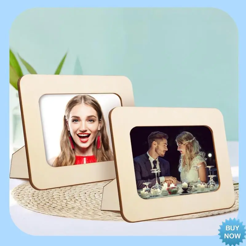 

A47Z деревянная 6-дюймовая фоторамка, пустая ручная работа, детская деревянная фоторамка «сделай сам», база, альбом ручной работы для эмбриона