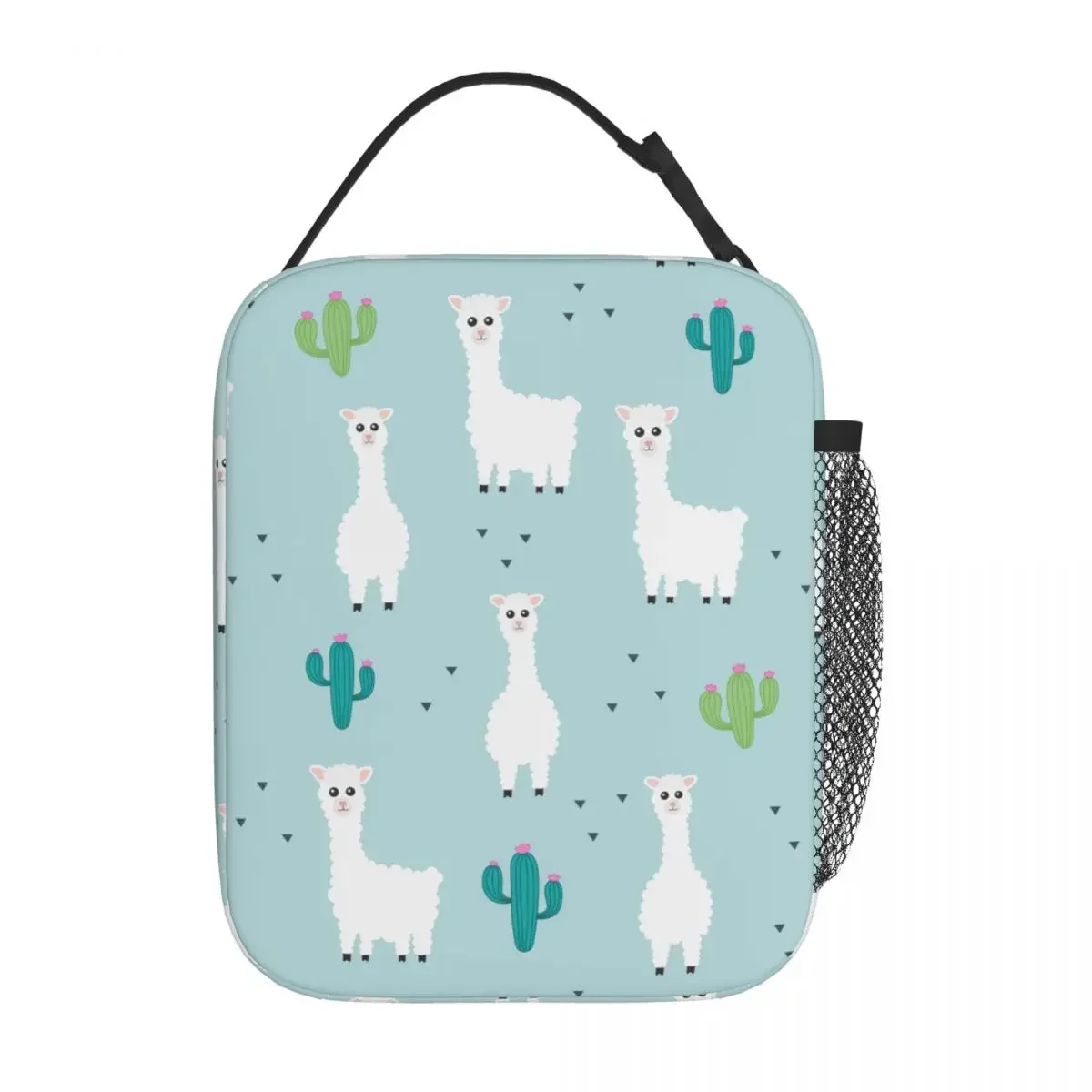 

Cute Animals Llama Alpaca Cactus Insulated Lunch Bag Cooler Lunch Container Large Tote Lunch Box Girl Boy College Travel