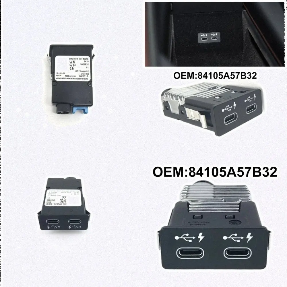 USB Dual-Head Plastic And Quick Installation Replacement Installation Wear Resistant For BMW X1 For BMW X2  USB