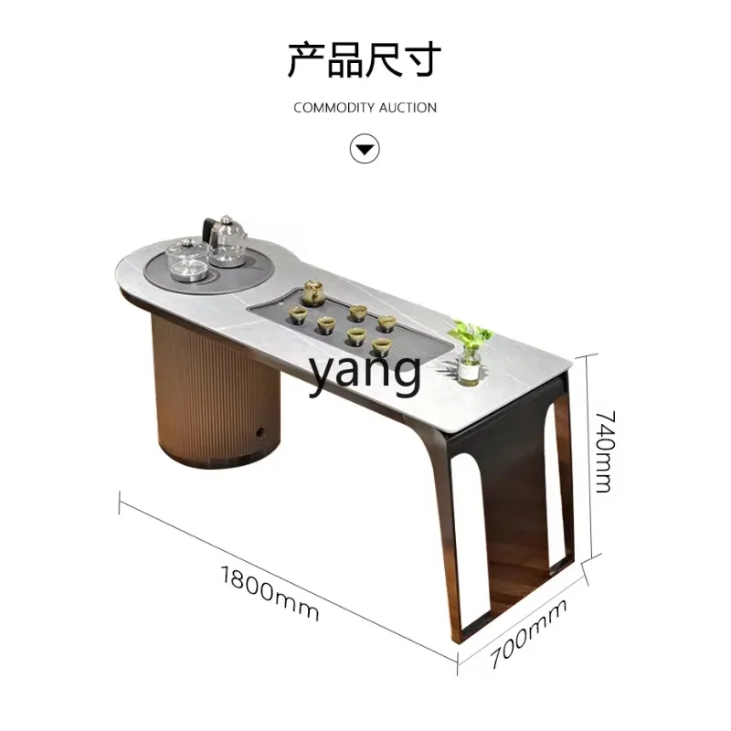 

Lhh simple rock slab tea table light luxury tea table reception room reception table