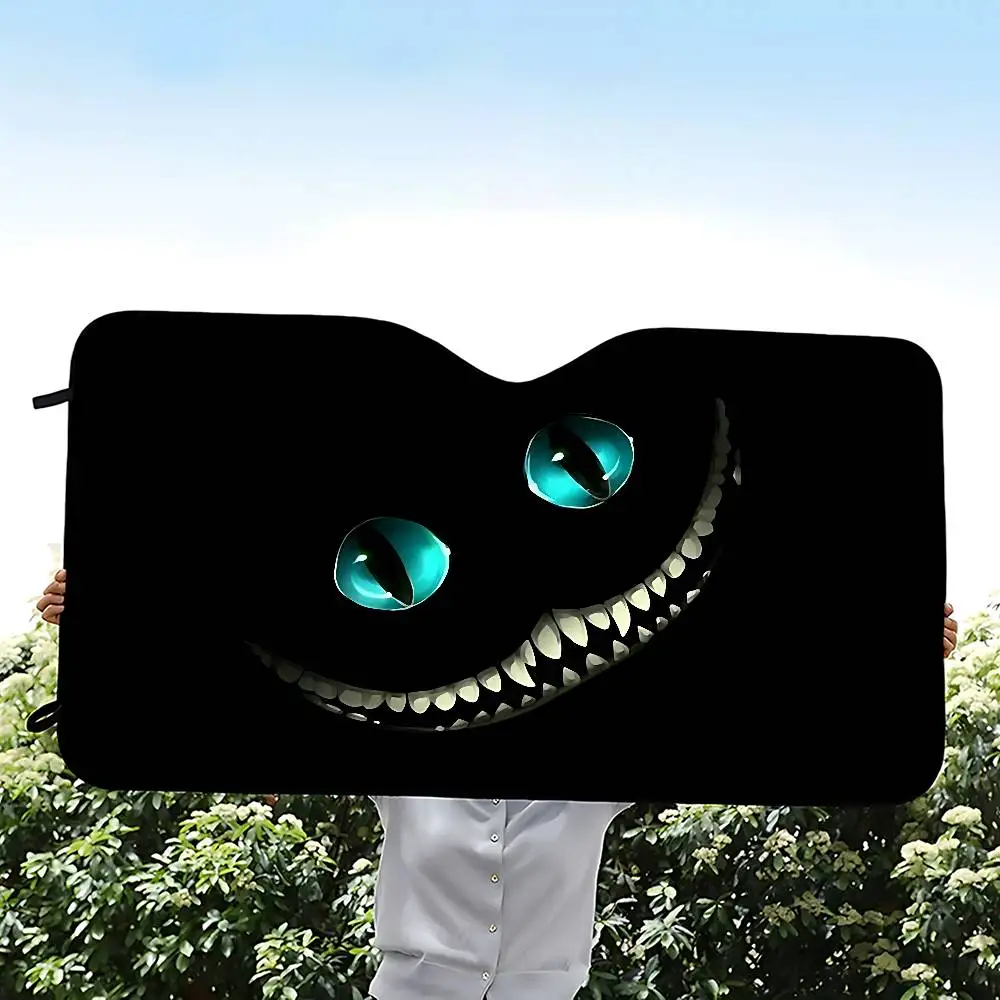 Аниме C-cheshire Cat автомобильный солнцезащитный козырек 130x70 см автомобильный солнцезащитный козырек на лобовое стекло защита от ультрафиолета авто козырек аксессуары для автомобиля