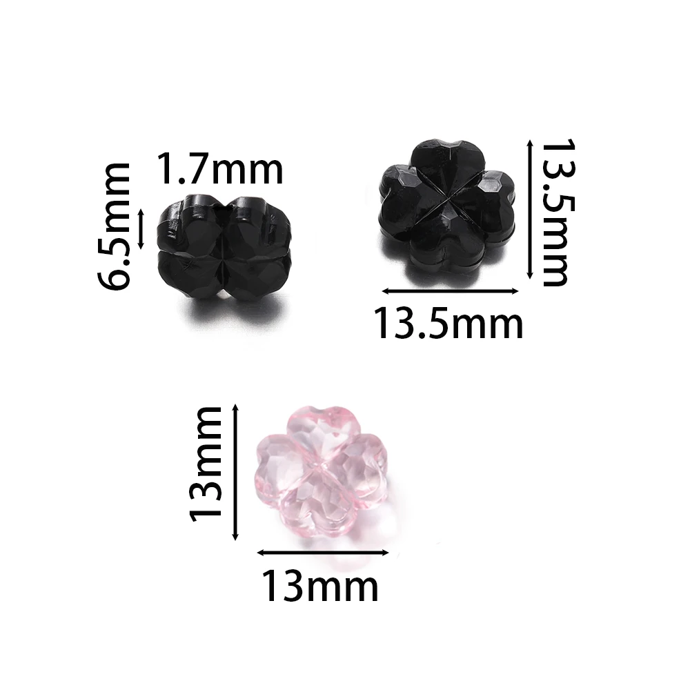 20pcs/Lots Acrylic Colored Bead Flower Shape Spacer Loose Beads for Jewelry Making DIY Bracelets Necklaces Earring Supplies