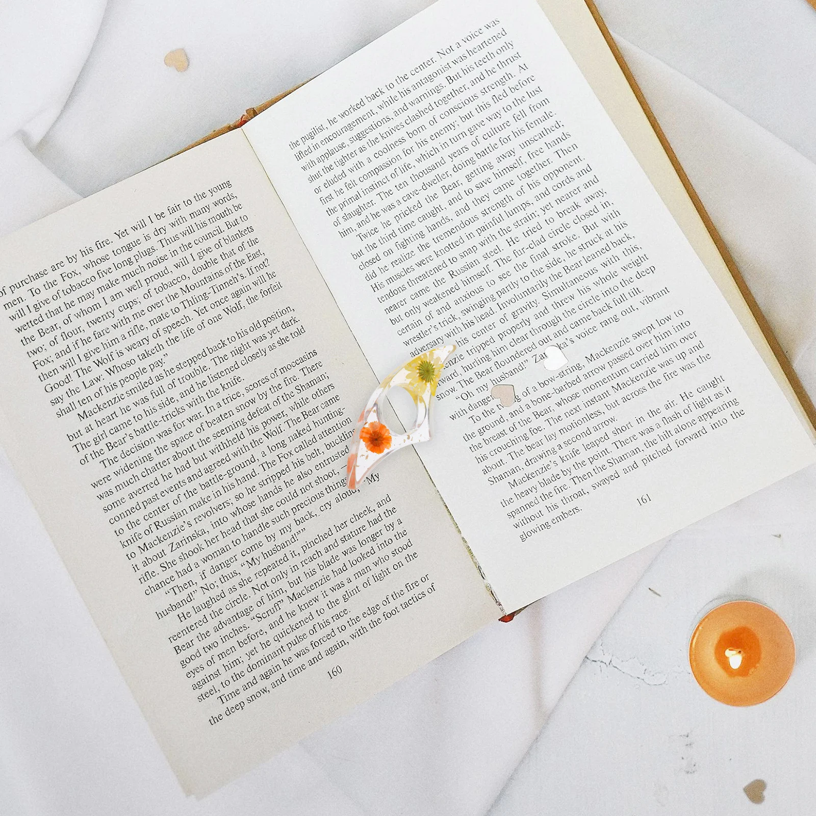 

Dried Flower Resin Bookmark Thumb Page Holder Clip Book Lovers Accessories Clear Bookmarks Ideal Favors for Readers