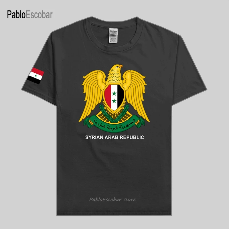 Syrian Arab Republic Syria men t shirt jerseys nation team tshirt cotton t-shirt clothes tees country sportig SYR Arabic