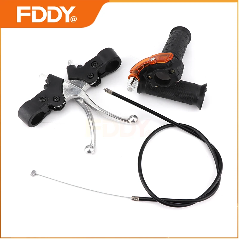 

FDDY Motorcycle 7/8" 22mm Twist Throttle Accelerator Grip & Cable For 47cc 49cc Mini Pit Dirt ATV Quad Pocket Motorized Bike Par