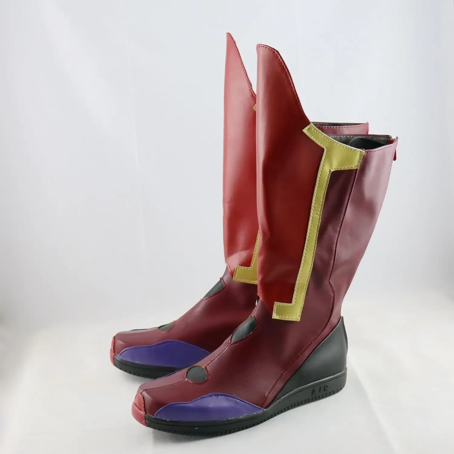 Superhero Vision Cosplay Schoenen Halloween Carnaval Laarzen Anime Pu Lederen Schoenen Op Maat Gemaakt