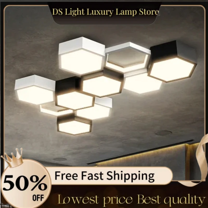 

Ultrathin Triangle Ceiling Lights lamps for living room bedroom lustres de sala home Dec LED Chandelier ceiling