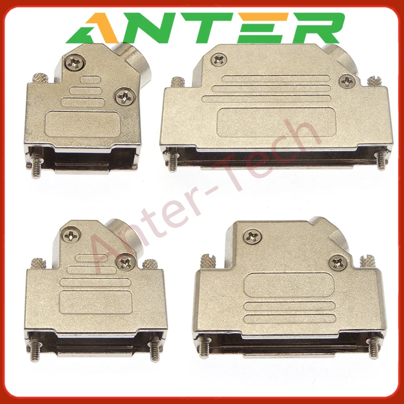 1PCS Suitable for the zinc alloy 45° side output line metal casing protection cover of DB9/DB15/DB25/DB37/26/DB44P serial ports