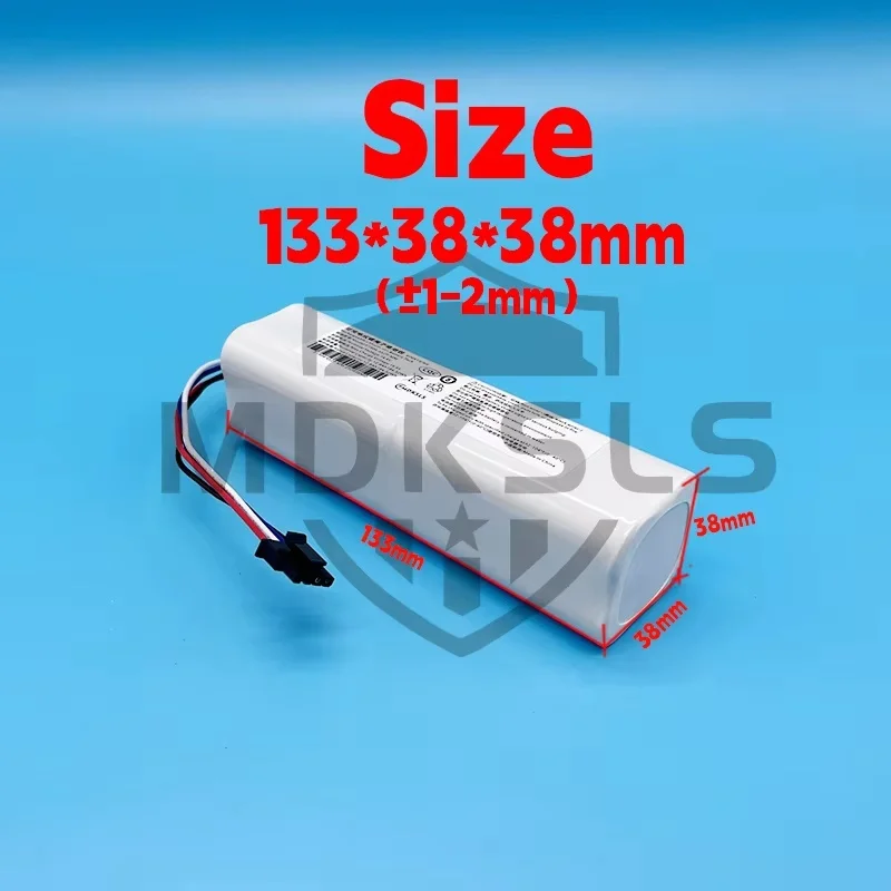 14.4V 12800mAh Li-ion with BMS Protection for Xiaomi Mijia X10+ Plus / Dream F9 D9 L10 Pro Plus S10 S20 X10 OMNI 15 Robot Vacuum