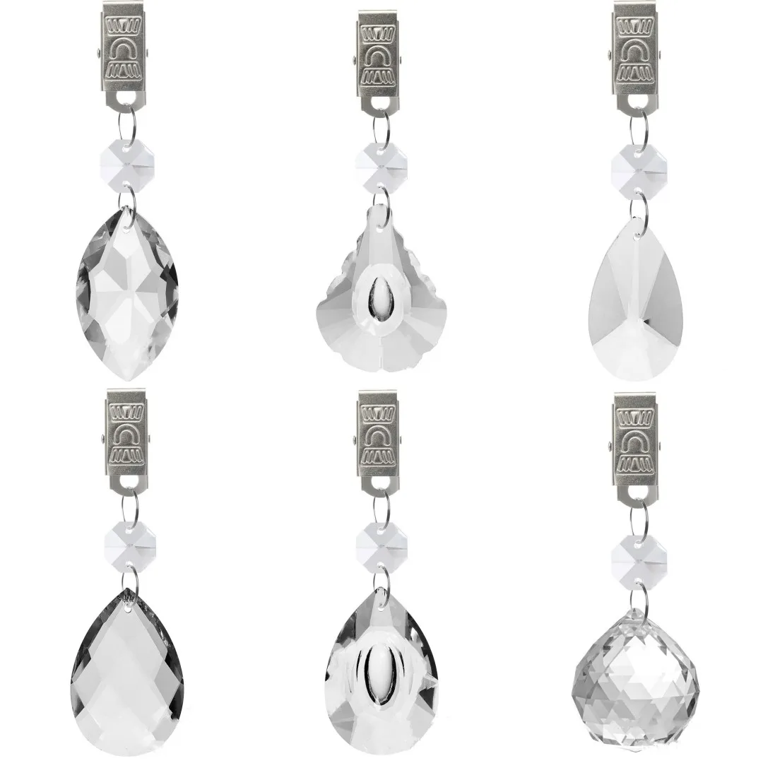 

10Pcs Crystal Prism Hanging Pendant Home Window Decoration Suncatcher Rainbow Maker Room Valentine's Day Wedding Party Decor