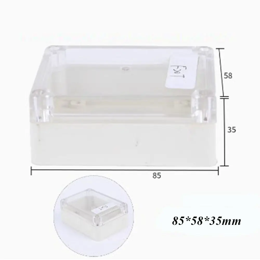 High Quality Waterproof Outdoor Junction Box Transparent Plastic Electronic Instrument Housing Case 10 Styles Enclosure Cover