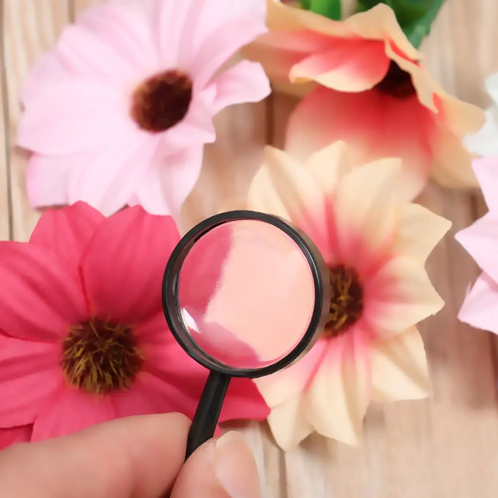 1/5/10pcs Mini Pocket Educational Tool 25mm Jewelry Loupe Reading Glass Lens Hand Held Magnifier  5X Magnifying