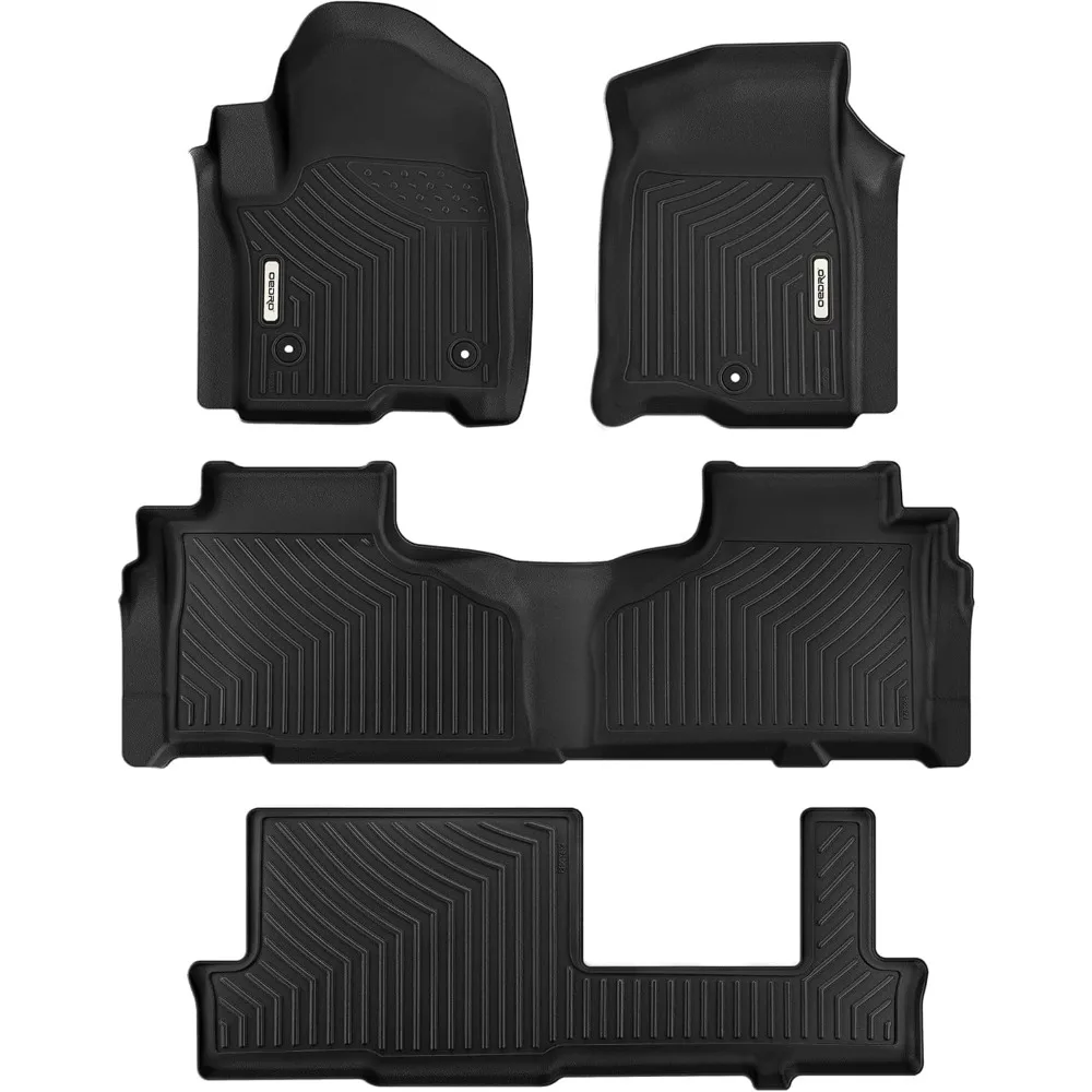 US Floor Mats 3 Row Liner Set Fit for 2021-2025 Chevrolet Tahoe/GMC Yukon/Cadillac Escalade with 1st