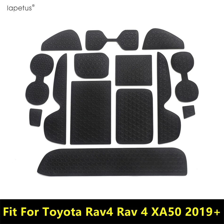 

PU Leather Door Slot Groove Pad Cup Holder Armrest Storage Box Mat For TOYOTA RAV4 RAV 4 XA50 2019-2024 Car Accessories Interior