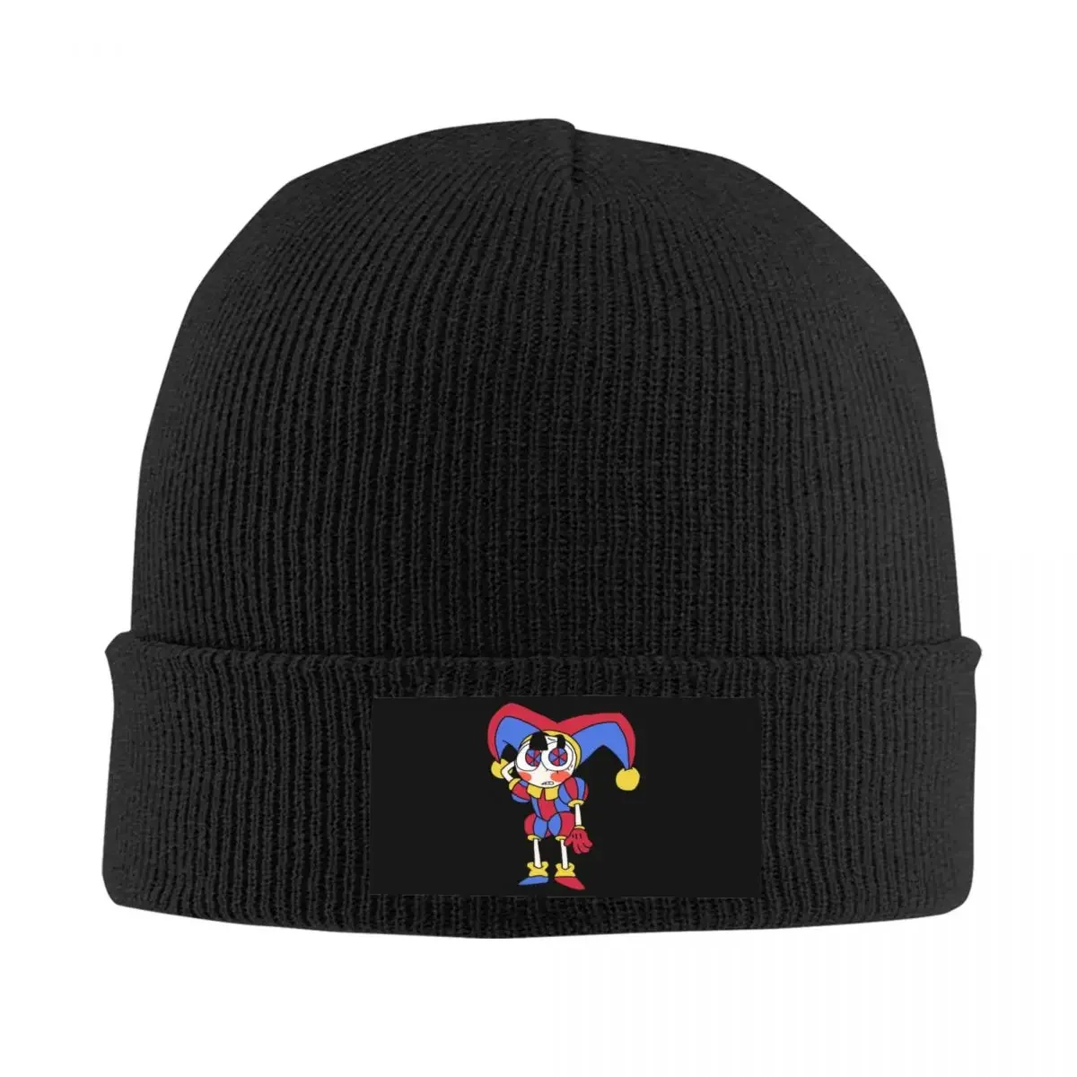 The Amazing Digital Circus Hat Autumn Winter Skullies Beanies Warm Pomni Jax Cartoon Cap Unisex Acrylic Knitted Caps