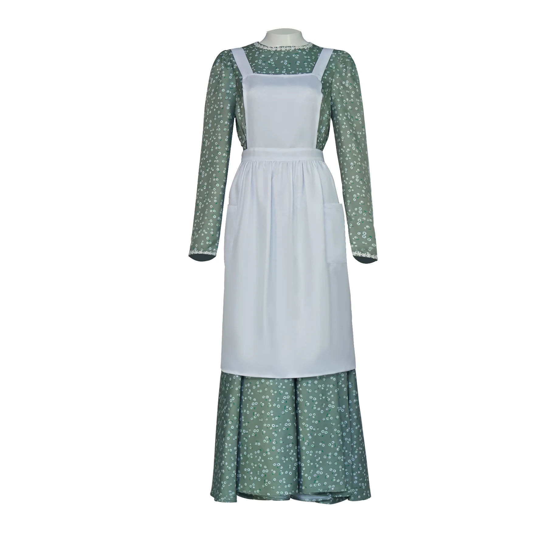

Medieval Country Maid Costume Halloween Cosplay Stage Performance Dress Women's Uniform Renaissance Style One-Piece Suit
