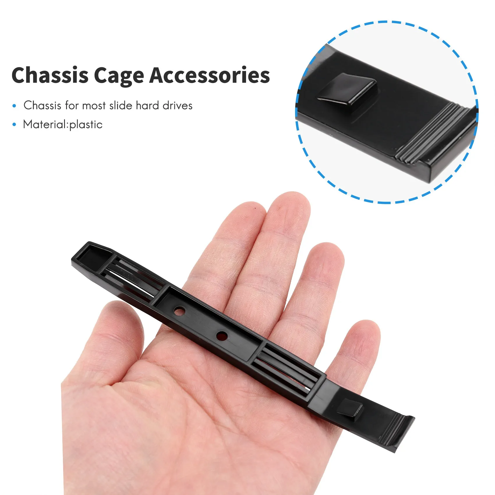 قضبان القرص الصلب ، منزلق خليج القيادة ، ملحقات القضبان البلاستيكية ، علبة العلبة ، قفص الشاسيه ، من من 5 أزواج