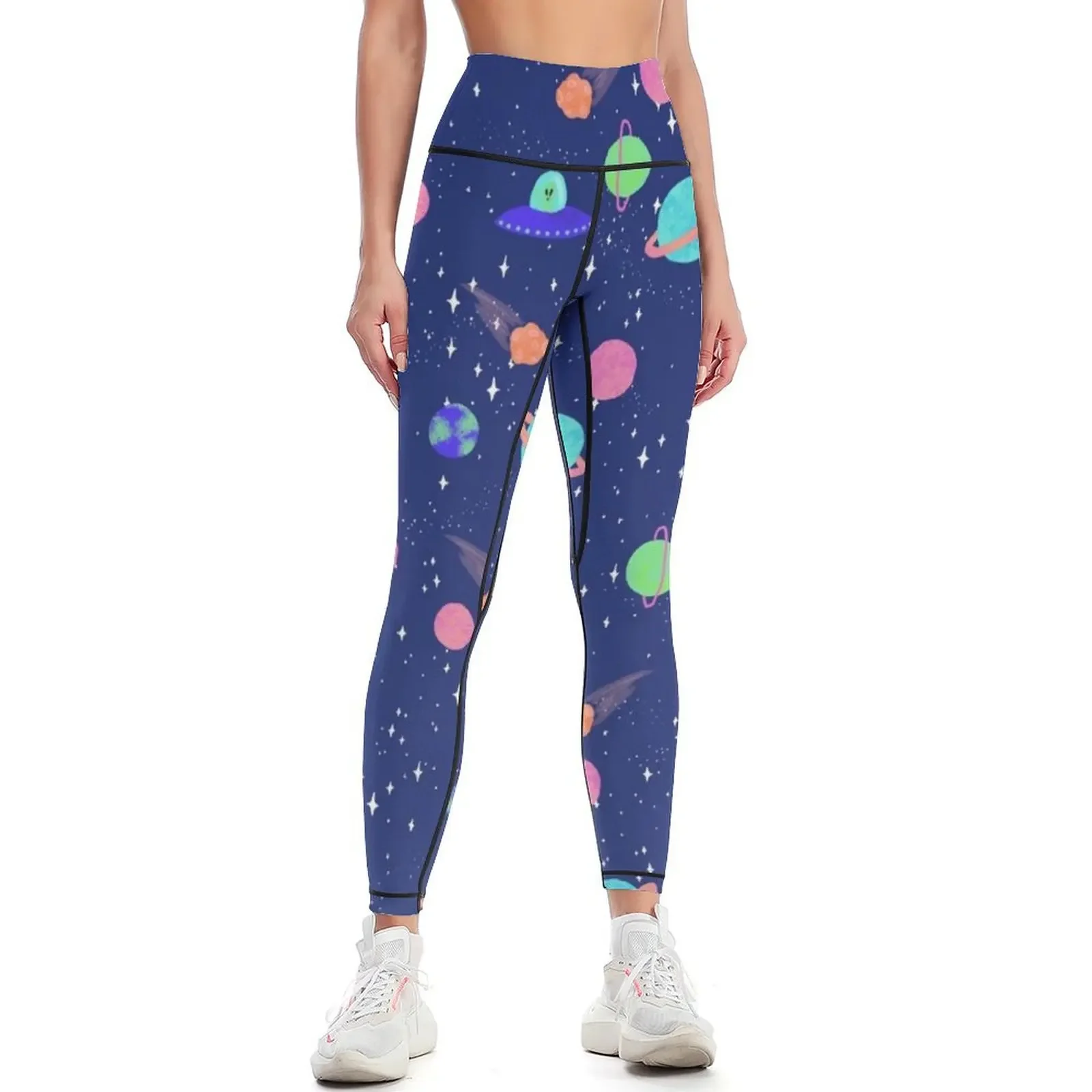 

Alien Space Party Leggings sports tennis for Women's high waist sport set for fitness Womens Leggings