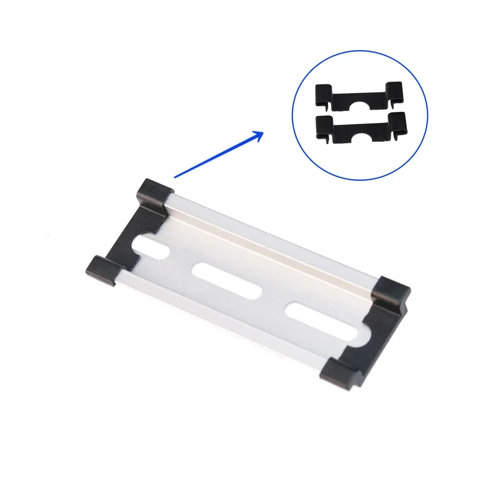 Embouts de protection pour rail DIN uniquement, noir transparent, rail DIN 35-birthday, épaisseur 7.5, 2 pièces NS