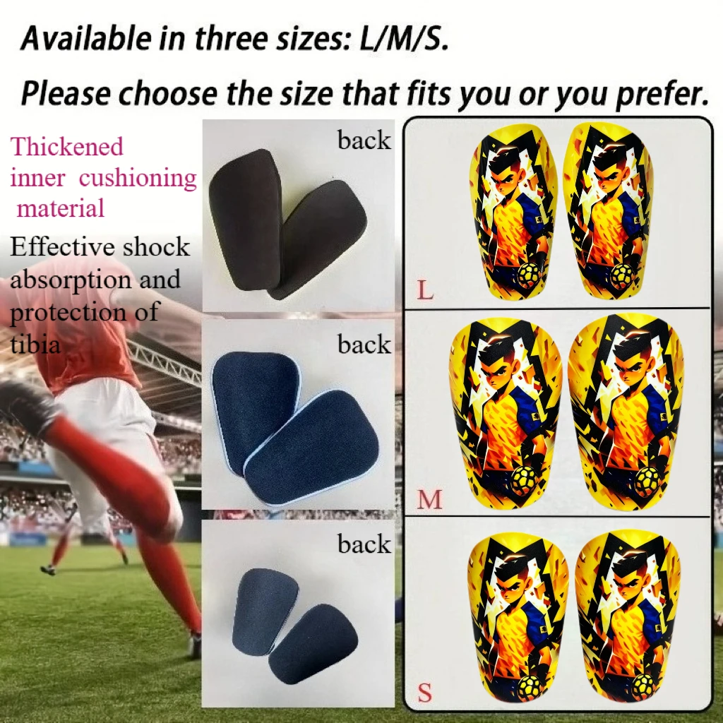 1 Pair Shin Pads Football Training Shin Guards Wear-resistant Shock Absorbing Soccer Leg Protector Soccer Training Shank Board