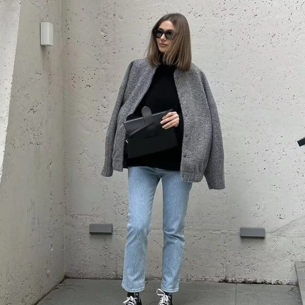 

Разноцветное повседневное свободное пальто в стиле Y2K с воротником-стойкой и скрытой пряжкой, уличный модный топ для женщин