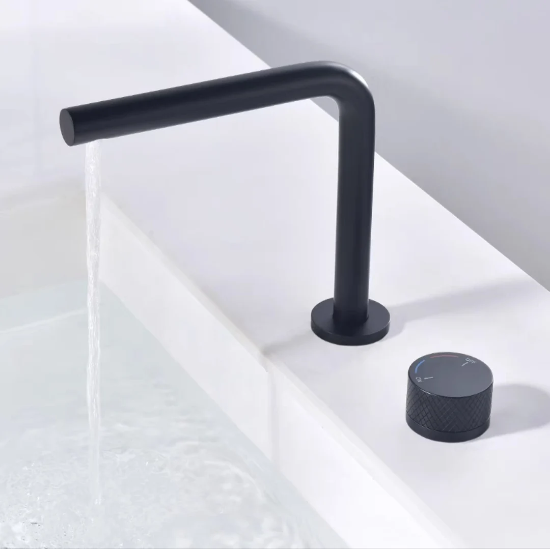 Separate bathroom faucet, basin height and width basin faucet mixer tap single handle rotary control cold and hot basin faucet